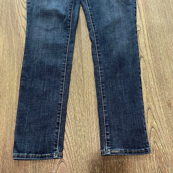 Levi's 721 High-Rise Skinny Jeans Denim Cotton Blend Dark Wash Blue Size 31 - Picture 3 of 12
